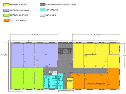 Grundriss Produktionsbüro Süderstraße 112