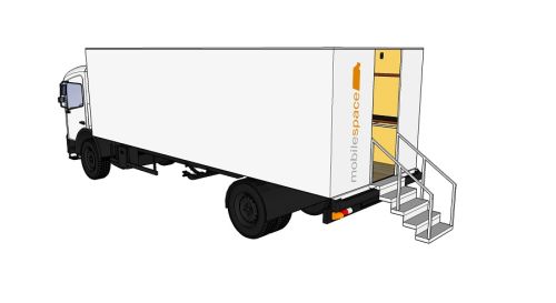 Büromobil, Officemobil, Promotiontruck, Büro auf Rädern, Bürolkw, Büroanhänger, Büromobil mieten, Dit mobil mieten, Officevan mieten, Officetrailer rent