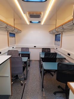 Büroanhänger, Büromobil 2x5 Arbeitsplätze