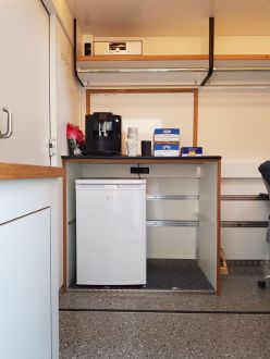 Büroanhänger, Büromobil 2x5 Arbeitsplätze