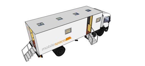 Maskenmobil, styling Mobil, Maskenbus, Maskenwagen, Maske, die mobile Maske, mobile Maske, Frisörmobil