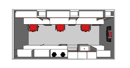 Maskenmobil mit 3 Plätzen, Größe XL