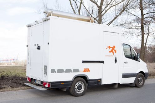 Generatormobil, Set-Sprinter, Transporter mit eingebauten Stromerzeuger, supersilent Stromerzeuger, Selbstfahrer Generator