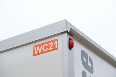 WC-Anhänger WC21 aussen Wagen-Nummer