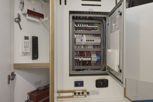 Eine durchdachte elektronische Steuerung macht es möglich den Bus einfach zu bedienen.